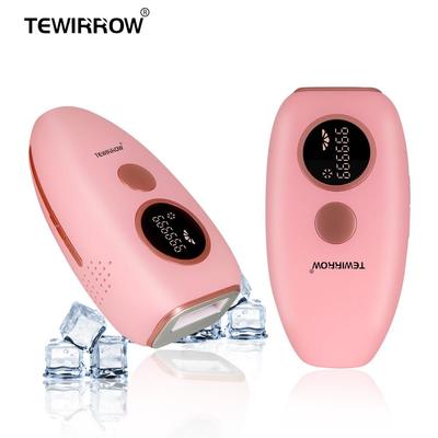 Удаление волос IPL с системой окружающего охлаждения на 360 °. Перманентное средство для удаления волос, безболезненное домашнее использование, 999999 вспышек для лица, подмышек, ног, линии бикини.