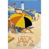 Знаменитые американские классические постеры к фильму ужасов «Челюсти» Ретро принты приморского города Холст Картина Настенные картины Домашний декор для гостиной