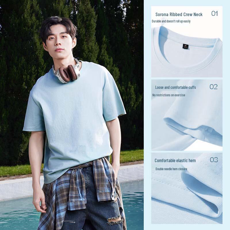 Мужская повседневная хлопковая футболка с коротким рукавом Jeanswest