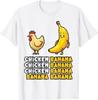 Funny Chicken Banana Dance Fruit Meme Men TShirt Unisex Adult Classic Oneck Printed Tshirt Streetwear Outdoors Shortsleev