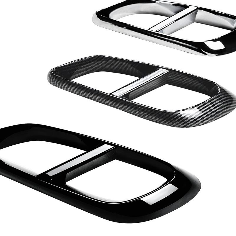 For Mercedes Benz E-Class W214 2024+ E260 300 ABS Car Rear Exhaust Muffler Pipe Cover Trim Tail Throat Frame