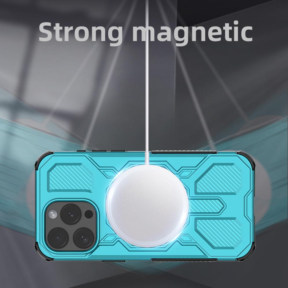 BIBERCAS J-16 Series For iPhone 15 Pro Max Case Compatible with MagSafe Anti Drop TPU+PC Phone Cover