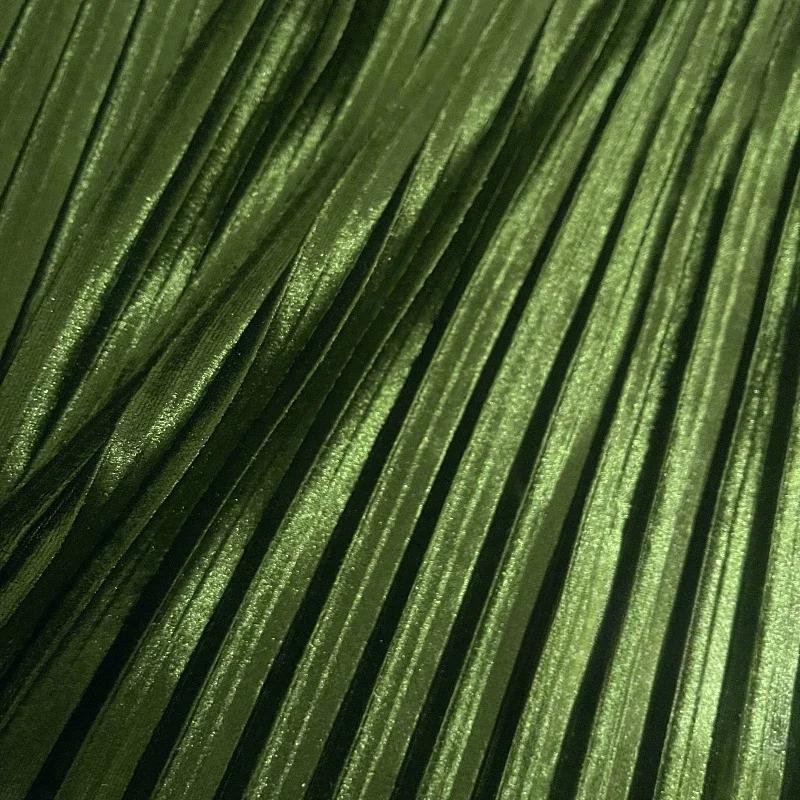Solid Color 100x150cm Pleated Satin Fabric Per Meter Needlework Dress Skirt Costume Clothes Diy Sewing Cloth Soft Glossy Smooth