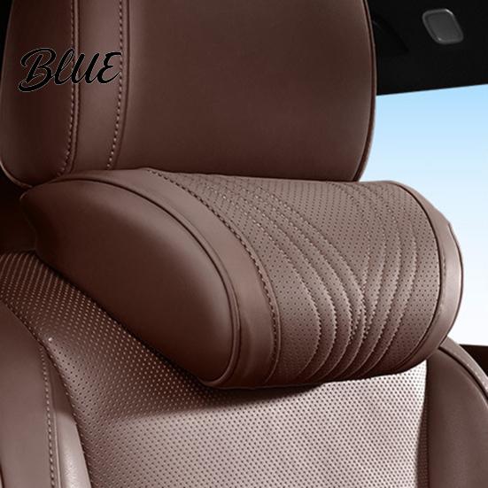 Ergonomic Neck Rest Car Headrest Pillow for Support, Memory Foam with Universal Adjustable Strap, Lumbar Support Cushion Auto Truck SUV Strap Pad