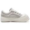 Li Ning Honey Thick Sole Platform Sneakers Classic Comfortable Trendy Non-Slip Wear-Resistant Low-Top Women Sneakers White Gray AGCV096-5