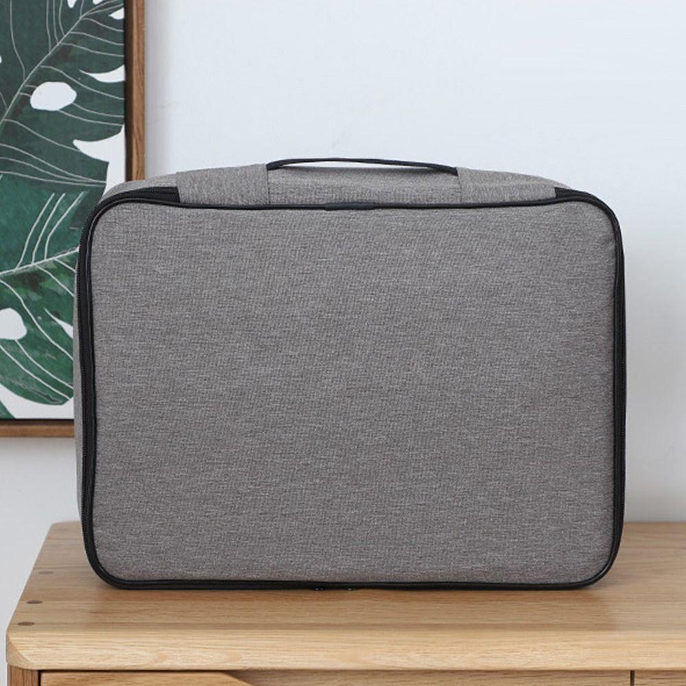 with Lock Zipper Travel Tote Bag Waterproof Briefcase Organizer  Document Tickets Protection