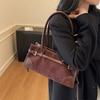 Retro Niche Large Capacity 2025 Autumn New Light Luxury Niche Underarm Bag Tote Bag Korean Solid Color Shoulder Bag