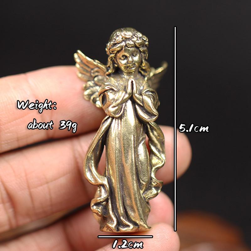 2 шт. Винтажная латунная статуэтка Бога любви Купидона, маленькое украшение, фигурка ангела, настольное украшение, аксессуары для декора дома для комнаты