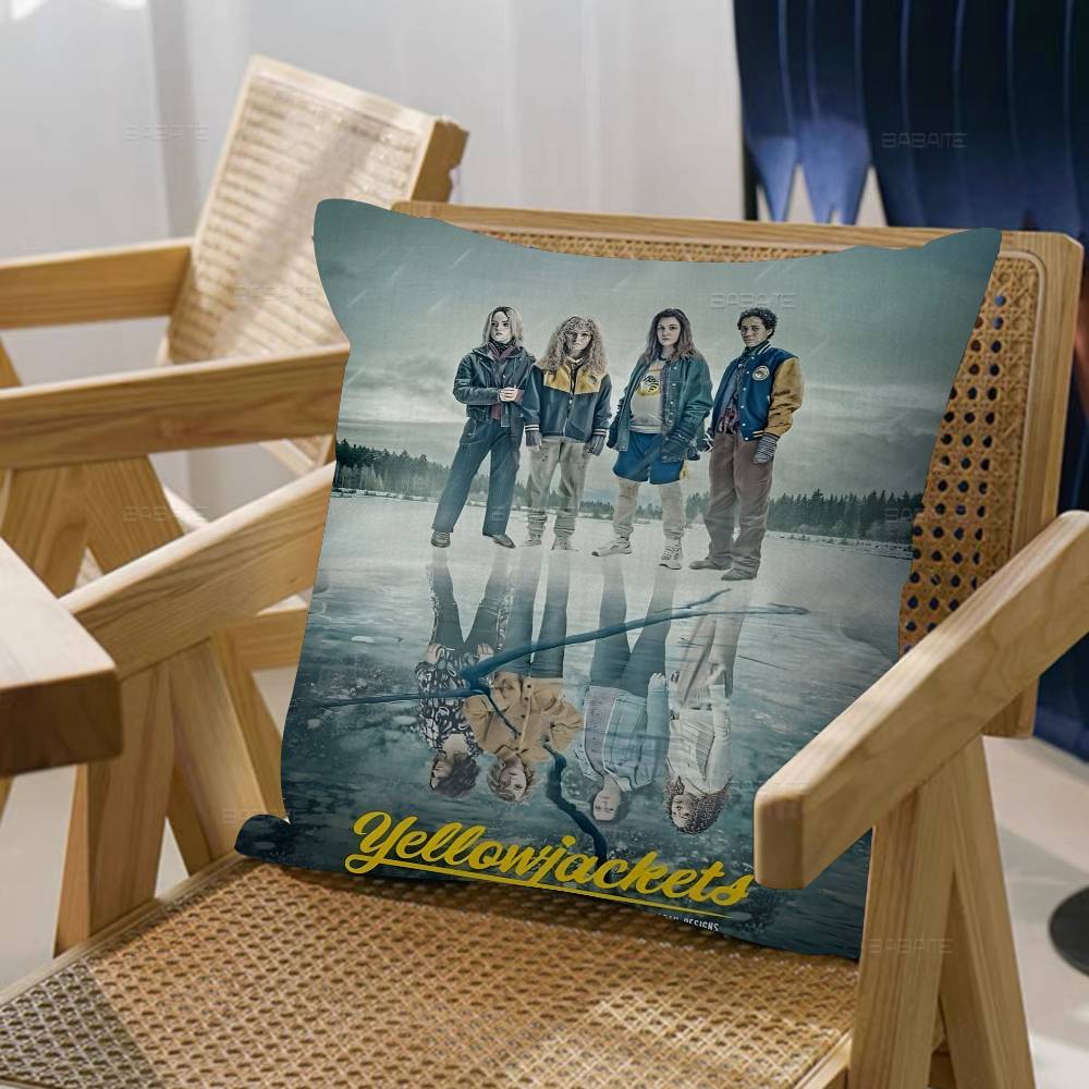 Психологический Хоррор Сериал Yellowjackets 45*45 см Наволочка Декор Наволочка для Подушки Домашняя Наволочка Для Подушки на Диван