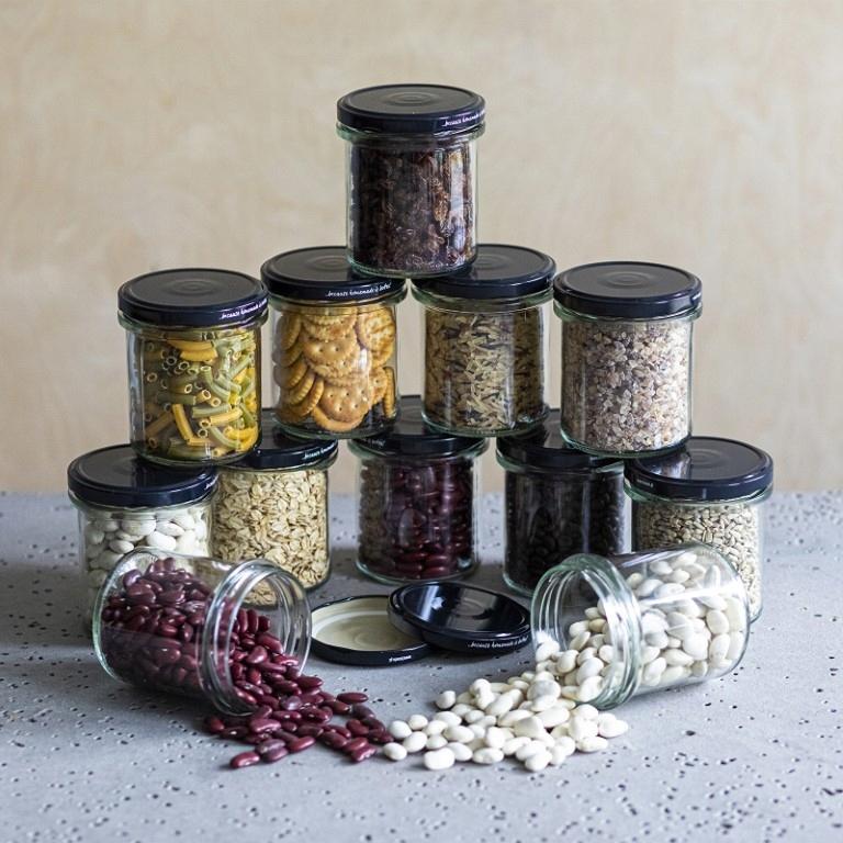 Jam jars with lids, 6 pcs, 346 ml