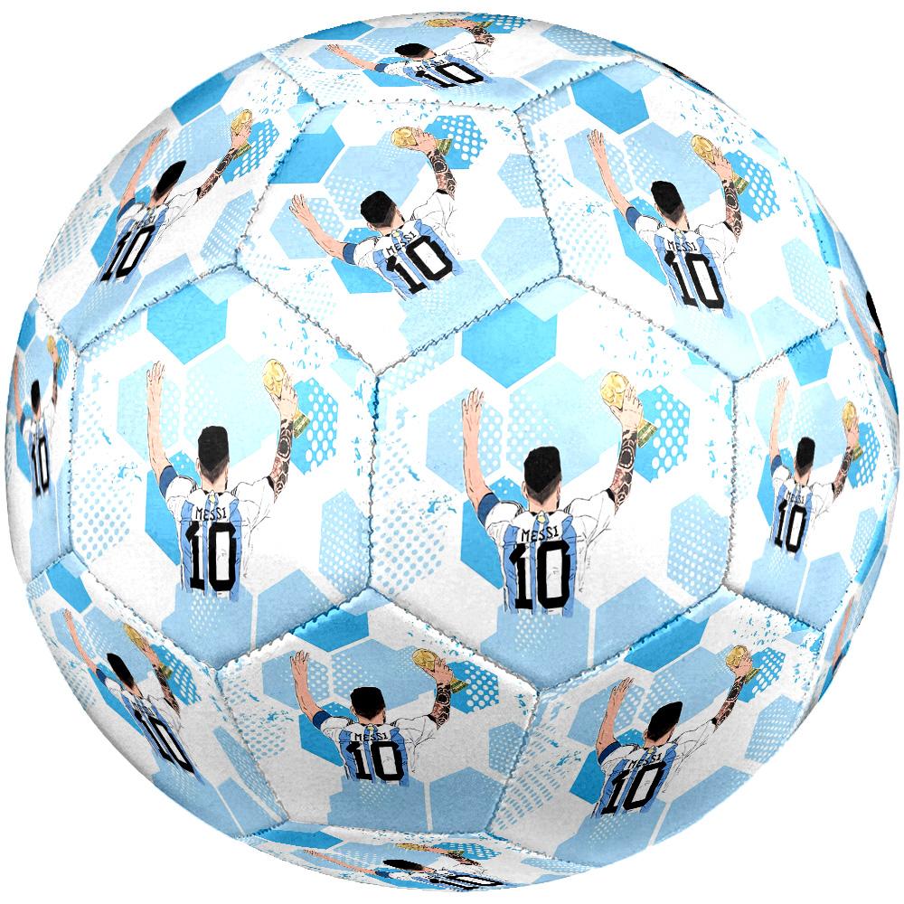 1pc Messi Size 5 Soccer Football Machine Stitched Outdoor Universal Football Soccer Accessory Luxury Gift for Birthday Christmas