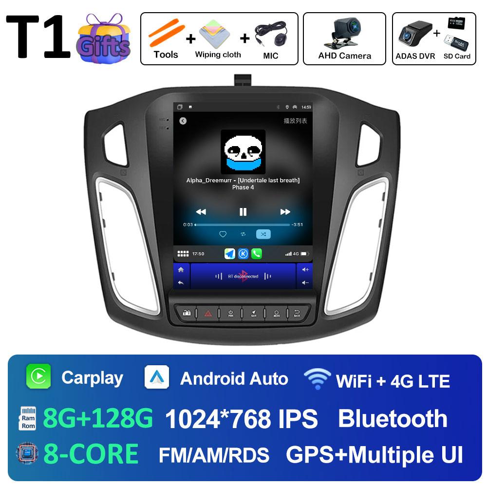 Android 14 Авто Радио Плеер Для Ford Focus 3 Mk 3 2011 2012 2013 2014 - 2019 DSP Стерео Вентилятор Охлаждения 2.5D Сенсорный Экран Нет 2 DIN