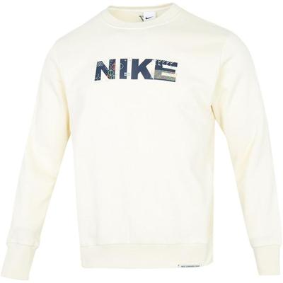 Nike Толстовка Standard Issue Crew, мужские топы молочно-белого цвета FB1831-113