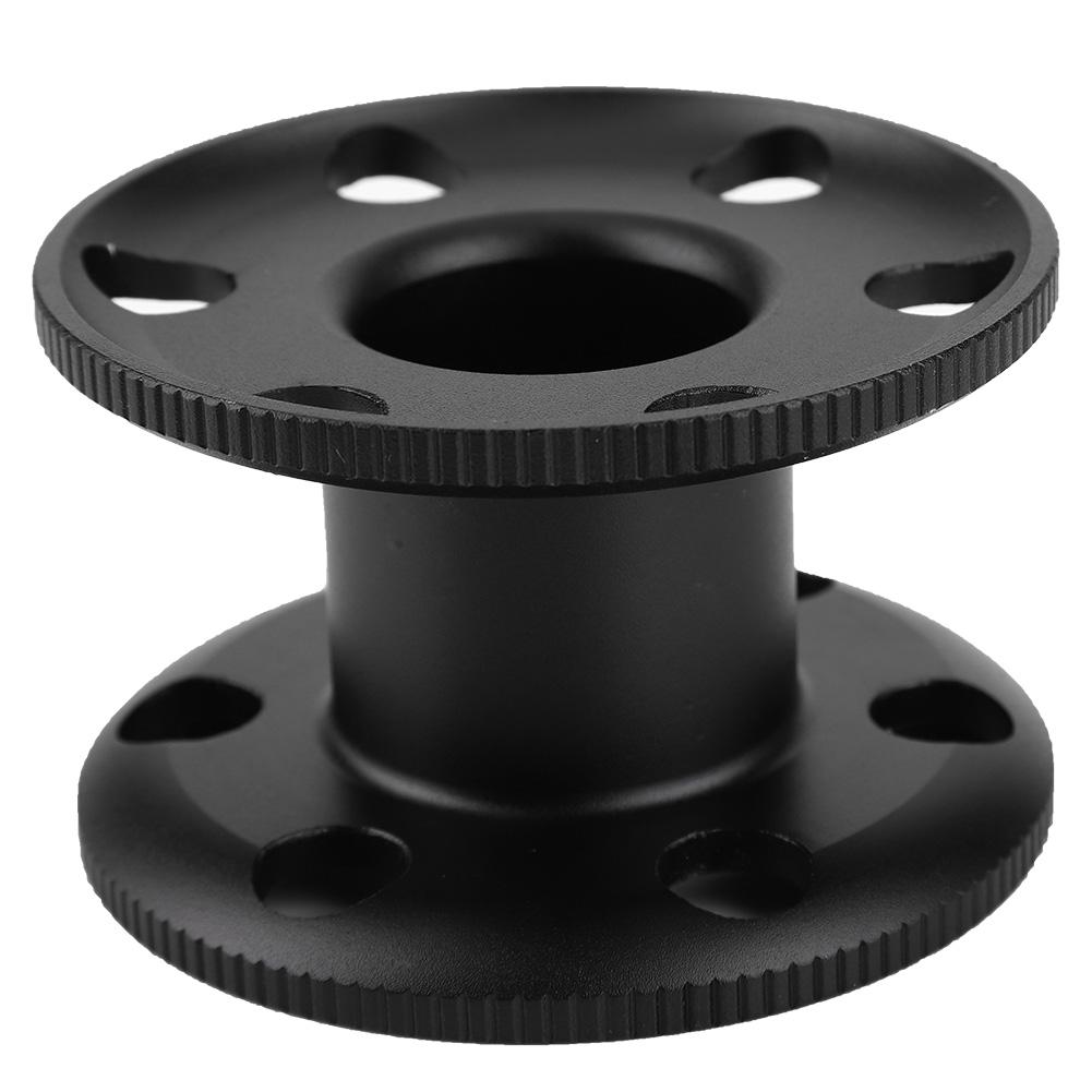Aluminum Alloy Scuba Diving Finger Spool Reel Diver Underwater Snorkeling Accessory(Black)