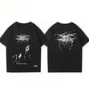 2025 Новая футболка с коротким рукавом Darkthrone для мальчиков, летняя, хлопковая, блэк-метал, модный бренд, с полурукавом, для пары