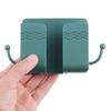 Phone Organizer Box with Adhesive Phone Stand Telecontroller Storage Phone Holder Data Cable Hooks