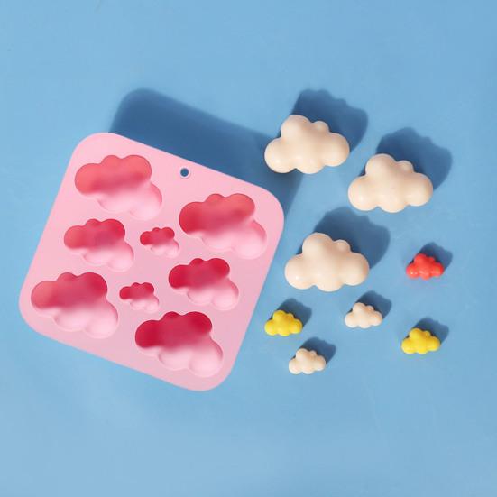 Силиконовая форма для мыла с 8 полостями, нелипкая пищевая форма для самостоятельного изготовления свечей, смолы, пластыря, формы для шоколадного печенья, торта, льда