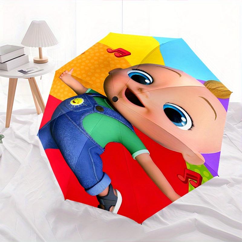 Shapes Song Automatic Folding Umbrella 8 Ribs Lightweight Design, Durable Iron Frame, Compact and Portable, Ideal Birthday or Christmas Gi
