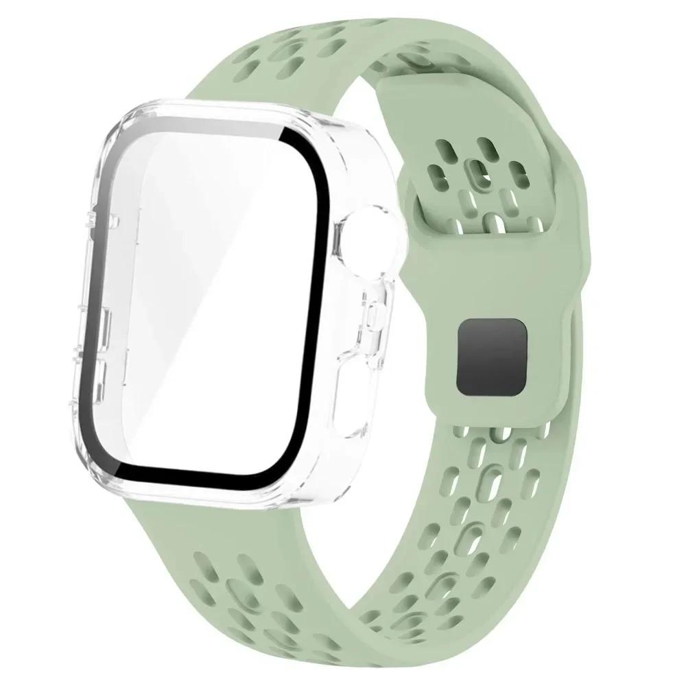 Чехол для ПК+Силиконовый ремешок Для Huawei Watch Fit 3 4 4 Pro Защитная крышка экрана Браслет Для Huawei Watch Fit 4 Pro Полный защитный корпус