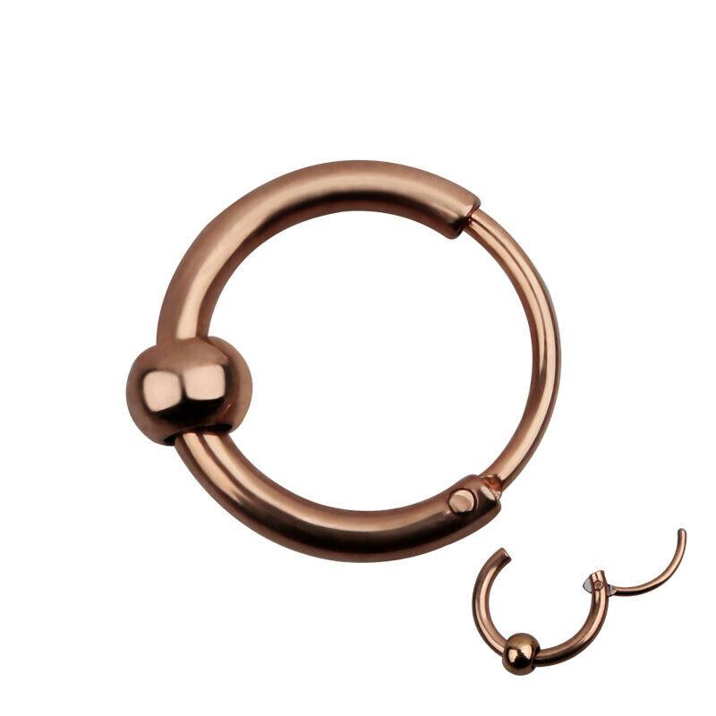 2X Captive Bead Hoop Ring Earring Ear Cartilage Eyebrow Nose Tragus Body Piercing Jewelry