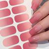 Наклейки на ногти с полным покрытием, градиентный цвет, французский кончик, накладные ногти самоклеящиеся, искусственные ногти для женщин, девушек, для DIY маникюра