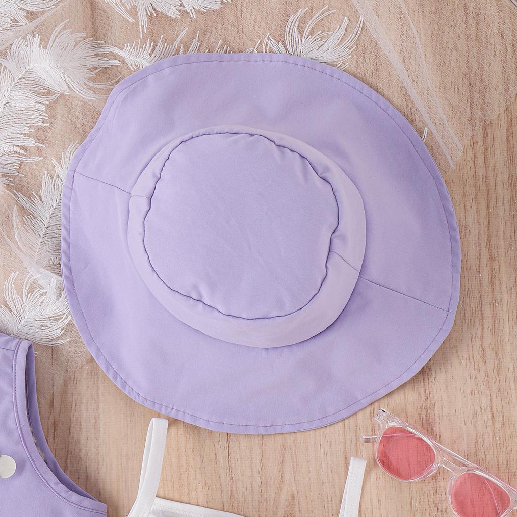 Элегантный модный костюм для девочек, летний детский костюм с жилетом и лацканами в виде бабочки, газовая юбка и шляпа