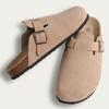 Fashion Shevalues Suede Clogs For Women Men Summer Cork Mules Soft Footbed Sandals With Arch Support New Leisure Fashion Genuine Clogs