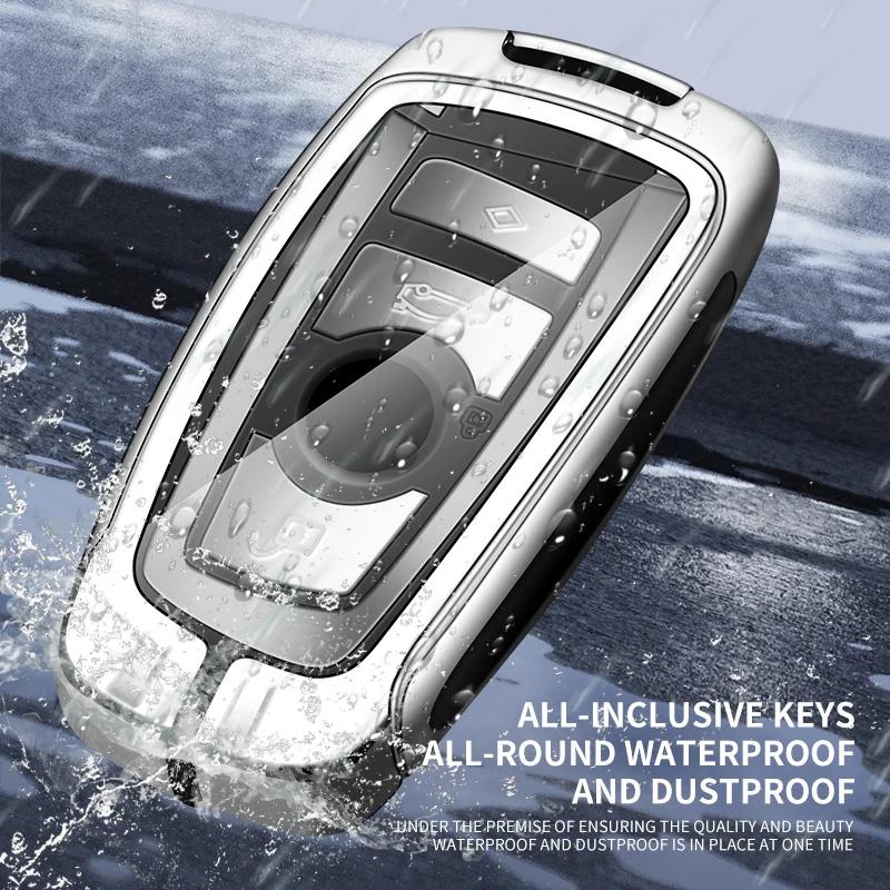 Кожаный чехол для дистанционного ключа из цинкового сплава, чехол-держатель для Bmw X2 f39, брелок с пряжкой, автомобильный Стайлинг, аксессуары для интерьера