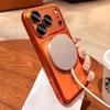 Прозрачный чехол с покрытием для Magsafe для iPhone 17 16 15 Pro Max Plus 17 Air 14 13 11 12 Магнитная защита камеры Мягкий чехол