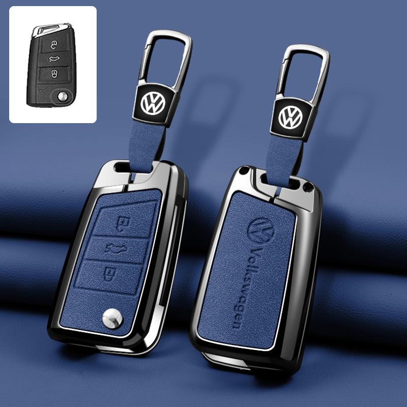 Car Key Fob Case Cover Protector Shell For Volkswagen VW Polo Golf 7 MK7 Tiguan Passat Jetta E-golf Auto Keychain Accessories zf9