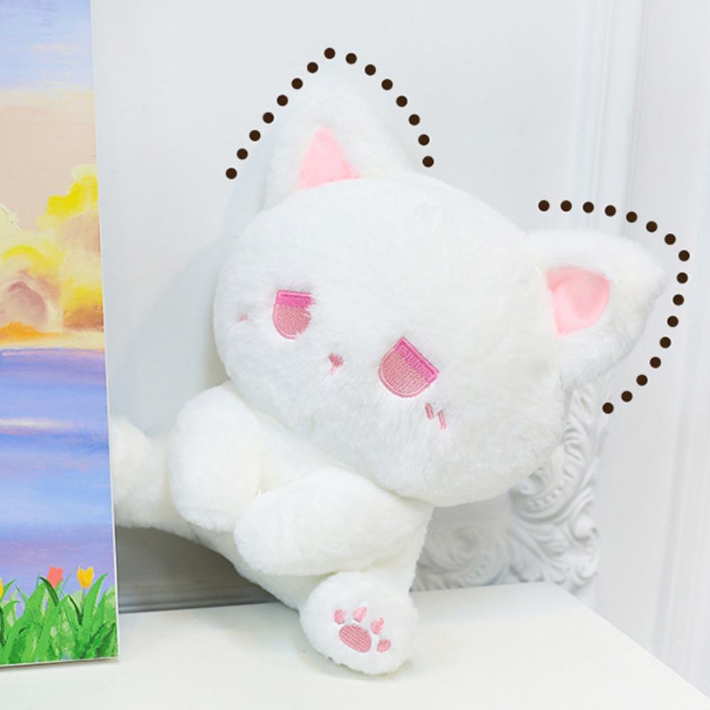 Emo Bear Plush Bear Doll Toy Cartoon Stuffed Animal Doll Fashion Black Cat Plush Toy Home Decor