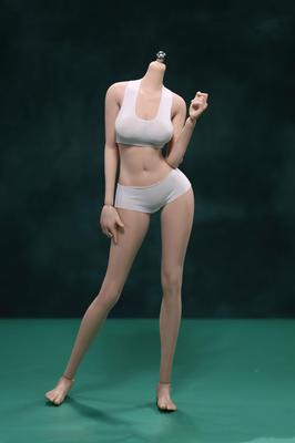 OBEST Бесшовная фигурка JIAOU DOLL с отсоединяемыми подвижными новыми загорелыми фигурками 1/6, ультрагибкие ноги, женская, тело с 9 головами, без головы, JOQ-21D-BS01,