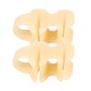 1 Pair Toe Separator with 2 Loop Orthopedic Bunion Valgus Hammertoe Corrector Pain Relief Women Men Foot Alignment Overlapping Toe Spacer Hammer
