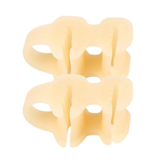 1 Pair Toe Separator with 2 Loop Orthopedic Bunion Valgus Hammertoe Corrector Pain Relief Women Men Foot Alignment Overlapping Toe Spacer Hammer