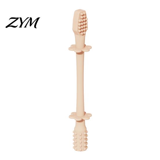Seamless One Piece Teether Baby Silicone Teething Toy, Food-Grade Bite Soother for Gum Soft Massager Relief, Anti-Finger Biting Chew Stick,