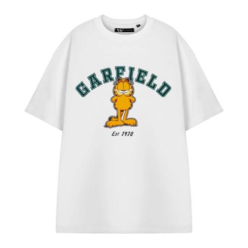 Футболка с короткими рукавами Garfield Unisex Adult Collegiate