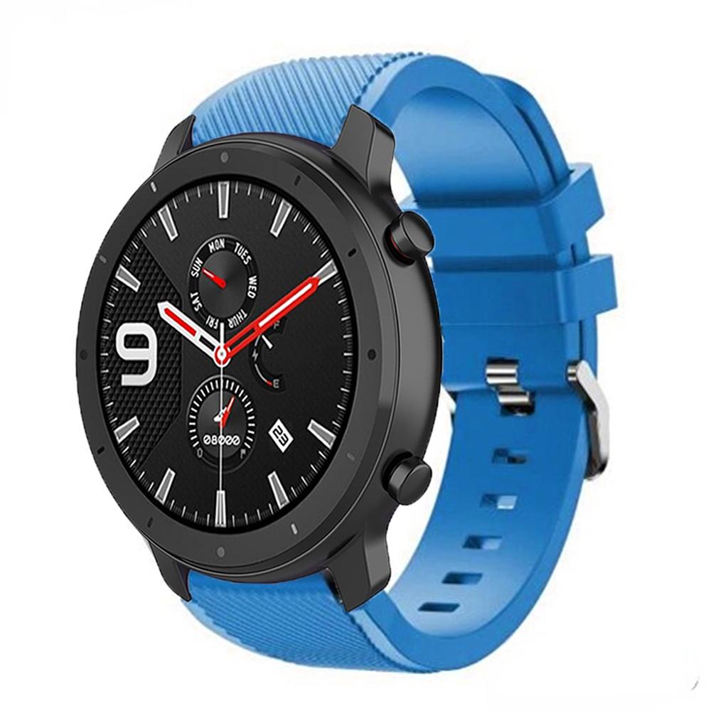 22-мм силиконовый ремешок для Amazfit Balance 2 1/GTR 47 мм/GTR 4 3pro/Bip 6 5 Спортивный браслет Ремешок для Amazfit Stratos 2 3/Pace