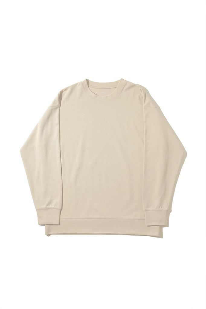 Amazon Essentials Men's Wide Fit Crew Neck Sweatshirt (formerly WHOLEPERSON), Beige, Size M