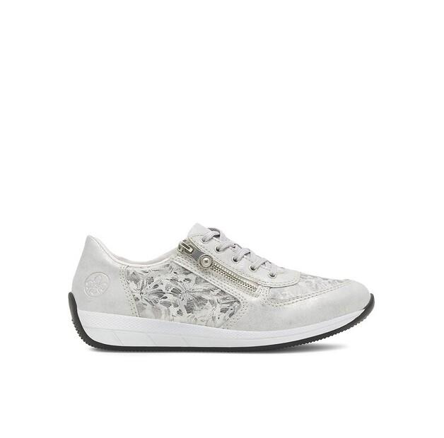 Кроссовки Rieker N1112-80 серебристый