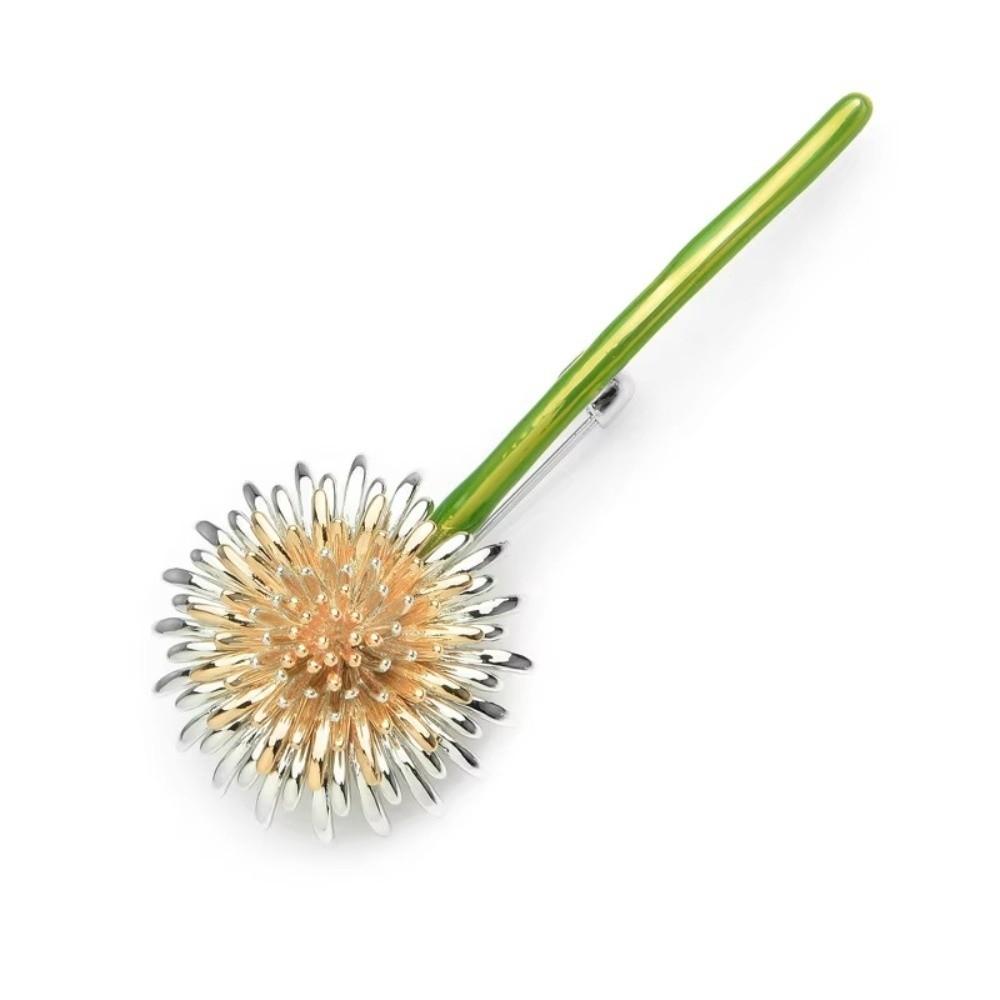 Green Color Dandelion Flower Brooches Flower Shape Brooch Pins New Enamel Brooch Pins Women