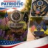 Декоративная Военная Настенная Табличка с Эмблемой Армии США и Двойными Флагштоками для Внутреннего и Наружного Размещения 40 на 36 Сантиметров