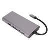 Тип C Hub 11 в 1 HD VGA 4K с поддержкой 5 Гбит/с 87 Вт PD Charge 100 Мбит/с RJ45 USB 3.0 док-станция для