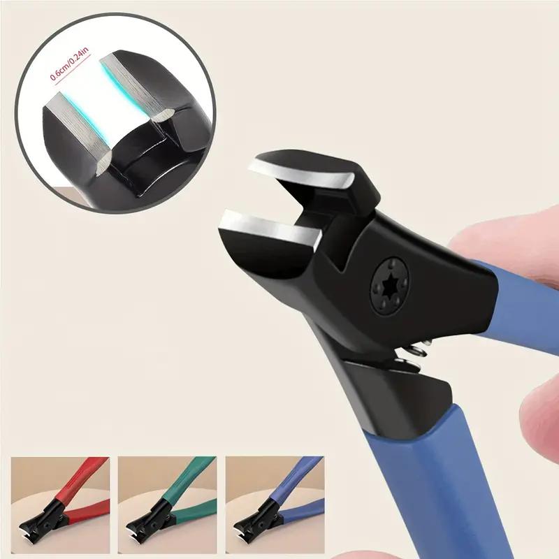 1 шт. Щипчики для ногтей с толстыми краями, маникюрные кусачки для ногтей, педикюрные инструменты с большим отверстием, защищенные от брызг