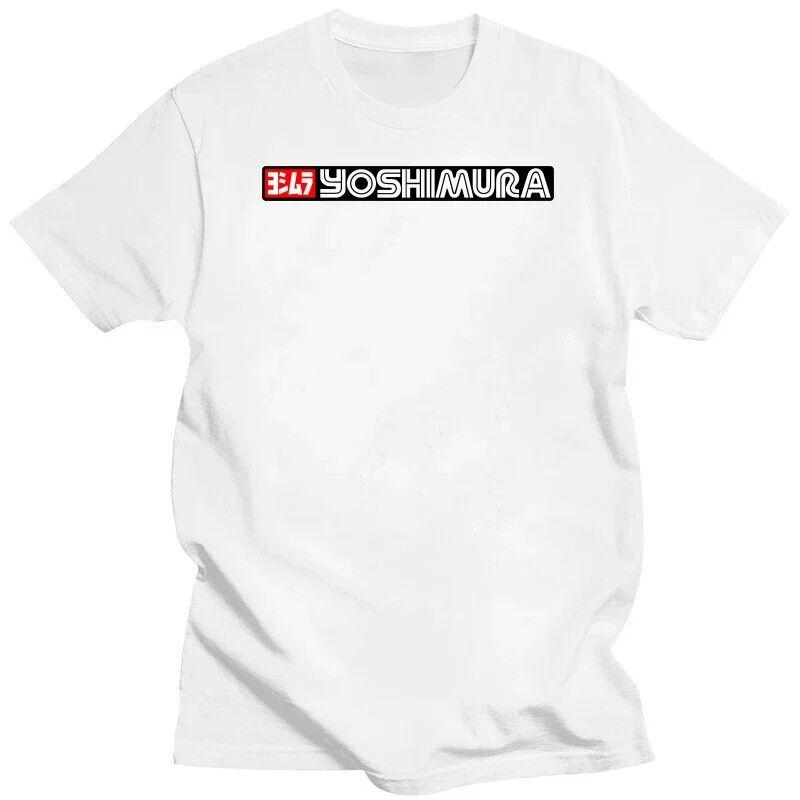 Тяжелая футболка Yoshimura 2024 Выхлопная система Байкер Мотоциклист Мужские Топы Футболки Унисекс Футболка