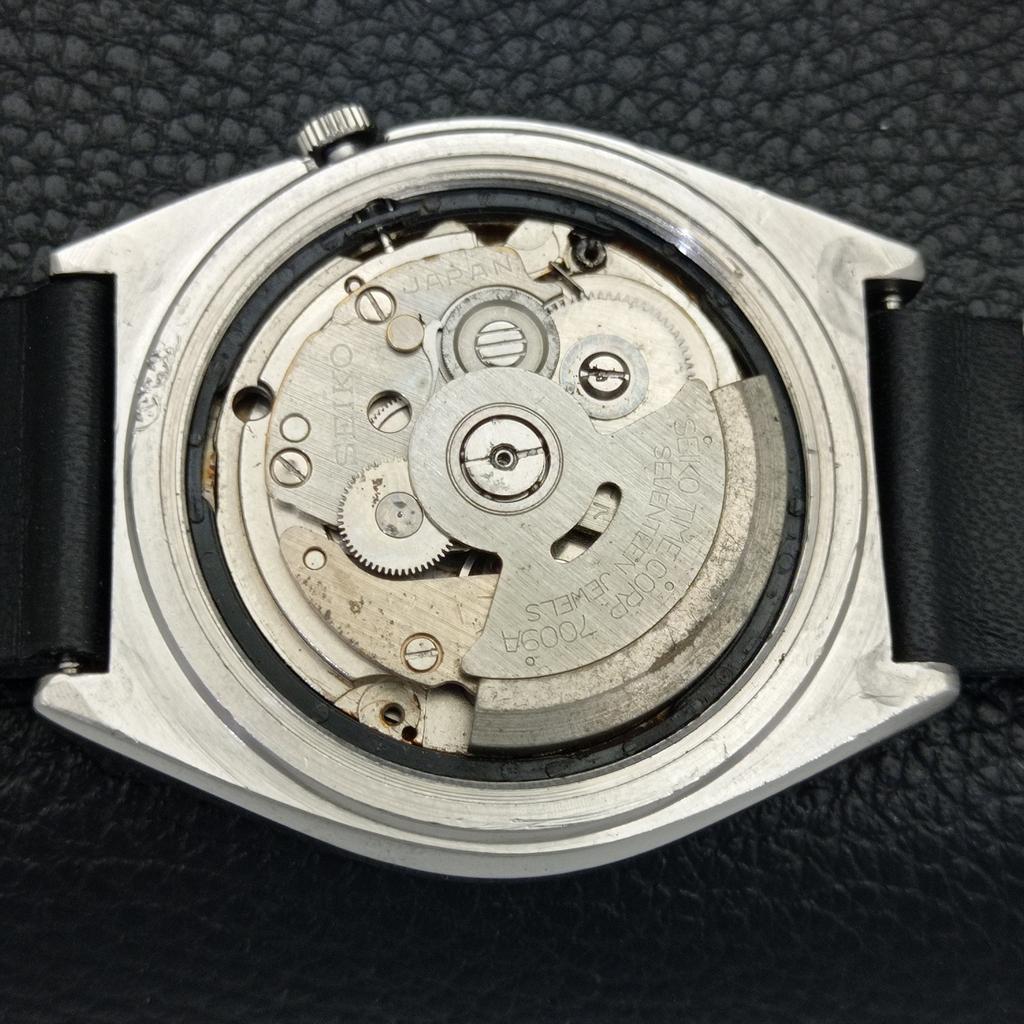 Seiko 5 АВТОМАТИЧЕСКИЕ ЯПОНИЯ 7009A МУЖСКИЕ ВИНТАЖНЫЕ СЕРОГО ЦВЕТА ЦИФЕРБЛАТ ЧАСЫ a701305-5