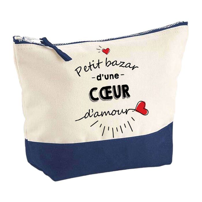 Trousse de maquillage - PLANETEE - Bazar d'une Cœur d'Amour - Grand format - Impression sublimation HD - Fabriquée en France