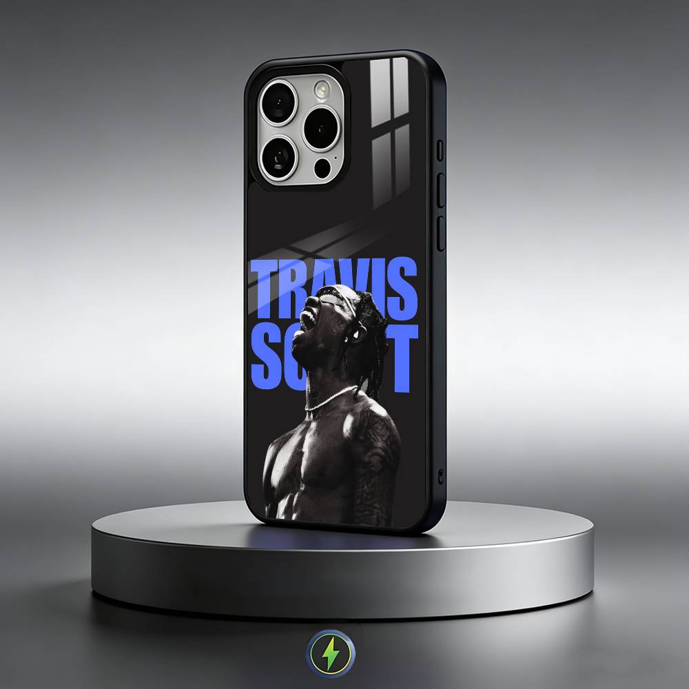 Чехол для телефона singer T-Travis Scott для iPhone 17, 16, 15, 14, 13, 12, 11 Plus, Pro Max Магнитный для Magsafe Беспроводной зарядки