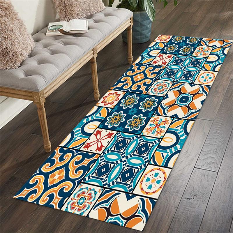 Geometry Print Kitchen Mat for Floor Bath Room Decor Bedroom Nordic Rug Anti-slip Carpets Hallway Door Entrance Bedroom Area Rug