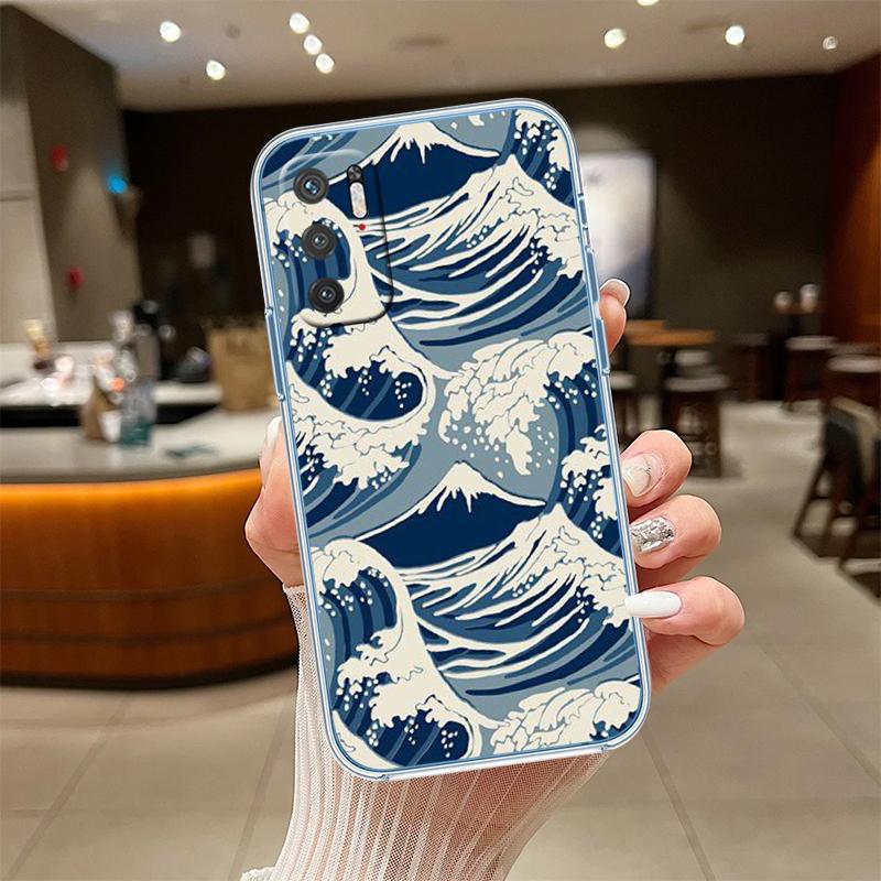 UP32 Great Wave off Kanagawa Case for Motorola E13 E15 E20 E22 E22I E22S E30 E32 E40 E7 E7I G Plus Power Play Stylus G22 G14