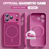 New Official Liquid Silicone For Magsafe Magnetic Phone Case For iPhone 17 Pro Max  Air 14 15 16 Plus 13 ShockProof Soft Cover